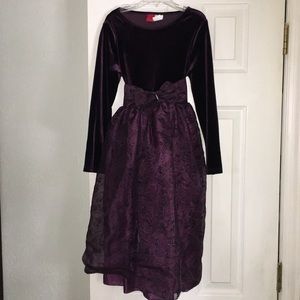 Beautiful deep purple winter dress